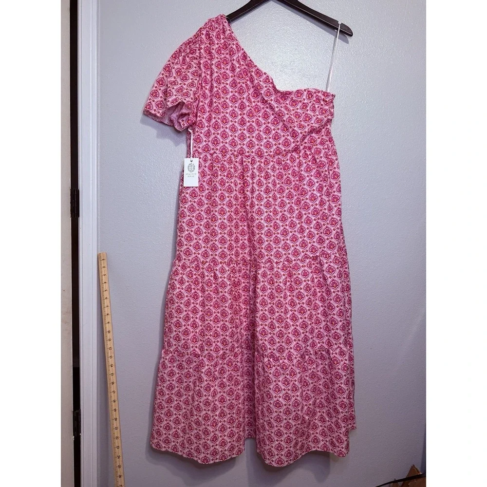 Hyacinth House Floral Pink One Shoulder Maureen Dress Women's XXL NWT - Picture 1 of 7